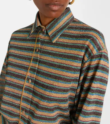 Oséree Oséree Lumière striped shirt | Thumbnail 4 Oséree Oséree Lumière striped shirt | Thumbnail 4