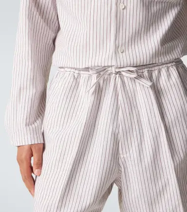 Umit Benan Julian striped cotton and silk shorts | Thumbnail 4 Umit Benan Julian striped cotton and silk shorts | Thumbnail 4