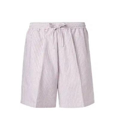 Umit Benan Julian striped cotton and silk shorts | Thumbnail 1 Umit Benan Julian striped cotton and silk shorts | Thumbnail 1