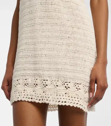 Anna Kosturova Filigree crochet cotton minidress | Thumbnail 2 Anna Kosturova Filigree crochet cotton minidress | Thumbnail 2