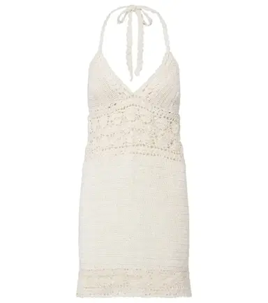 Anna Kosturova Filigree crochet cotton minidress | Thumbnail 1 Anna Kosturova Filigree crochet cotton minidress | Thumbnail 1