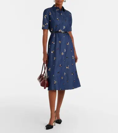 Altuzarra Kieran embellished denim shirt dress | Thumbnail 2 Altuzarra Kieran embellished denim shirt dress | Thumbnail 2