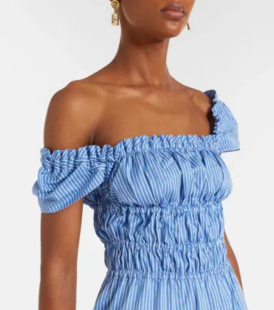 Altuzarra Striped cotton midi dress | Thumbnail 3 Altuzarra Striped cotton midi dress | Thumbnail 3