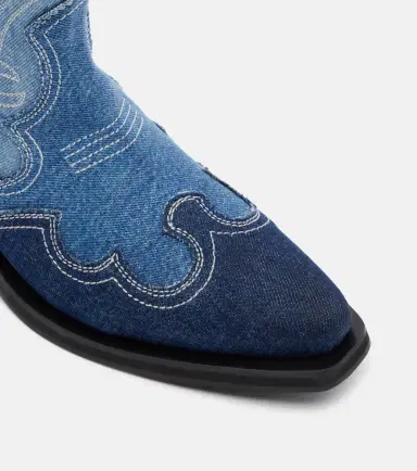Ganni Denim cowboy boots | Thumbnail 3 Ganni Denim cowboy boots | Thumbnail 3