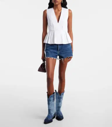 Ganni Denim cowboy boots | Thumbnail 6 Ganni Denim cowboy boots | Thumbnail 6