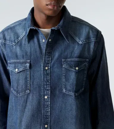 Visvim Social Sculpture faded denim shirt | Thumbnail 2 Visvim Social Sculpture faded denim shirt | Thumbnail 2