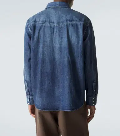 Visvim Social Sculpture faded denim shirt | Thumbnail 6 Visvim Social Sculpture faded denim shirt | Thumbnail 6