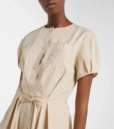 Loewe Paula's Ibiza Anagram cotton poplin shirt dress | Thumbnail 3 Loewe Paula's Ibiza Anagram cotton poplin shirt dress | Thumbnail 3
