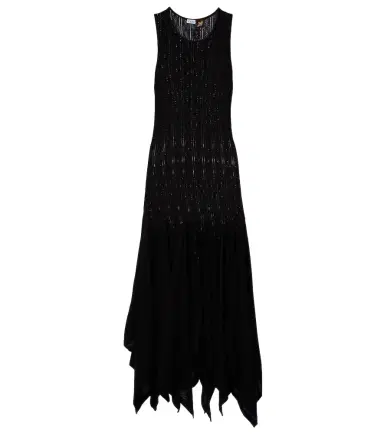 Loewe Paula's Ibiza pointelle cotton jersey maxi dress | Thumbnail 1 Loewe Paula's Ibiza pointelle cotton jersey maxi dress | Thumbnail 1