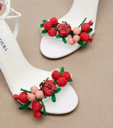 Aquazzura Botanica leather-trimmed raffia sandals | Thumbnail 4 Aquazzura Botanica leather-trimmed raffia sandals | Thumbnail 4