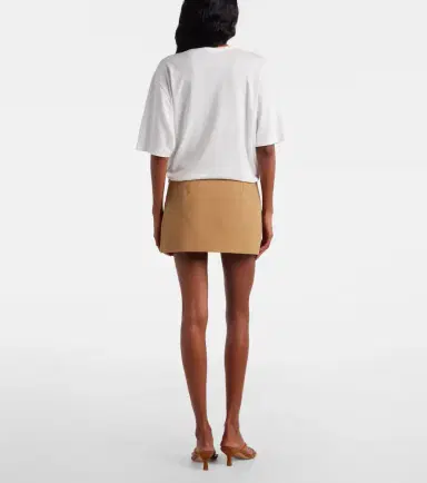 The Frankie Shop Hera cotton twill miniskirt | Thumbnail 4 The Frankie Shop Hera cotton twill miniskirt | Thumbnail 4