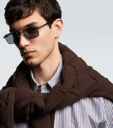 Bottega Veneta Classic rectangular sunglasses | Thumbnail 3 Bottega Veneta Classic rectangular sunglasses | Thumbnail 3