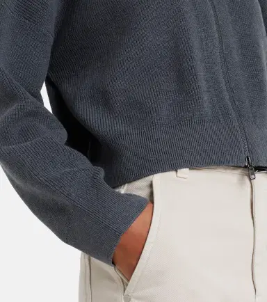 Brunello Cucinelli Cotton zip-up cardigan | Thumbnail 3 Brunello Cucinelli Cotton zip-up cardigan | Thumbnail 3