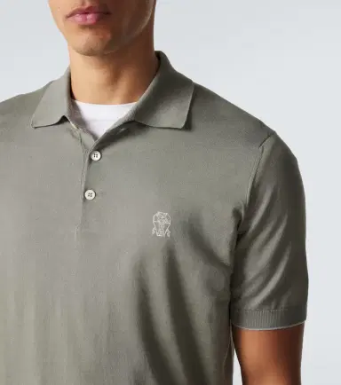 Brunello Cucinelli Logo cotton piqué polo shirt | Thumbnail 6 Brunello Cucinelli Logo cotton piqué polo shirt | Thumbnail 6