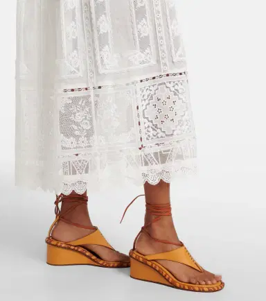 Zimmermann Aster lace-trimmed midi dress | Thumbnail 2 Zimmermann Aster lace-trimmed midi dress | Thumbnail 2