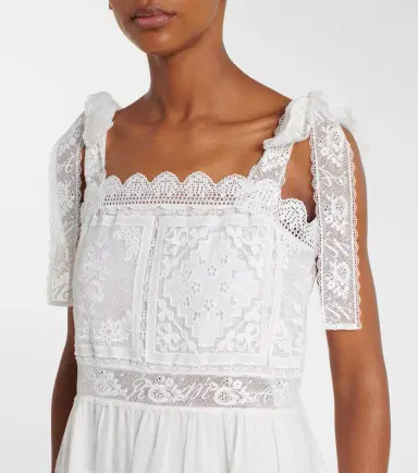Zimmermann Aster lace-trimmed midi dress | Thumbnail 3 Zimmermann Aster lace-trimmed midi dress | Thumbnail 3