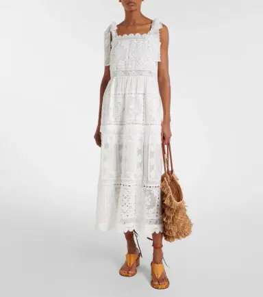 Zimmermann Aster lace-trimmed midi dress | Thumbnail 5 Zimmermann Aster lace-trimmed midi dress | Thumbnail 5