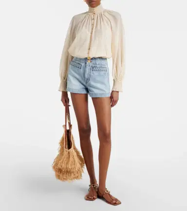 Zimmermann Aster cotton and silk-blend blouse | Thumbnail 2 Zimmermann Aster cotton and silk-blend blouse | Thumbnail 2
