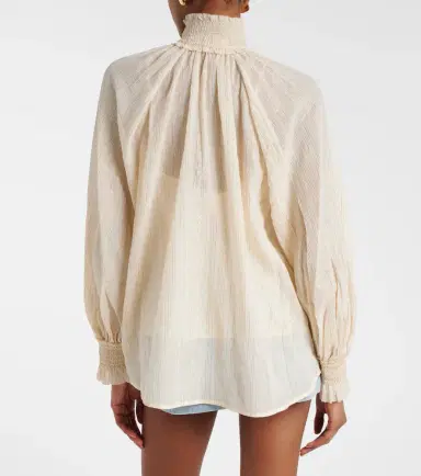 Zimmermann Aster cotton and silk-blend blouse | Thumbnail 6 Zimmermann Aster cotton and silk-blend blouse | Thumbnail 6