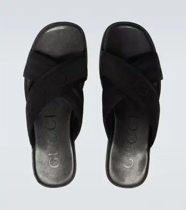 Gucci Logo jacquard sandals | Thumbnail 4 Gucci Logo jacquard sandals | Thumbnail 4