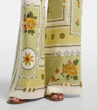 ALÉMAIS Alémais Dixie printed linen wide-leg pants | Thumbnail 4 ALÉMAIS Alémais Dixie printed linen wide-leg pants | Thumbnail 4