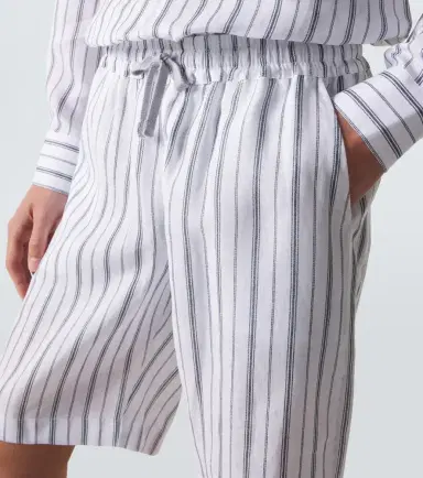 Fedeli Striped linen Bermuda shorts | Thumbnail 2 Fedeli Striped linen Bermuda shorts | Thumbnail 2