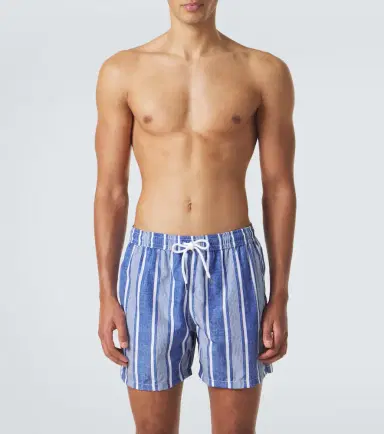 Fedeli Striped swim trunks | Thumbnail 3 Fedeli Striped swim trunks | Thumbnail 3