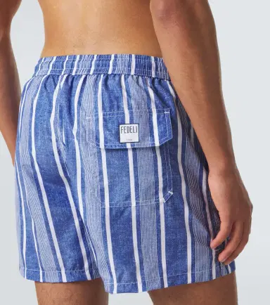 Fedeli Striped swim trunks | Thumbnail 5 Fedeli Striped swim trunks | Thumbnail 5