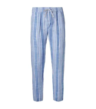 Fedeli Striped linen straight pants | Thumbnail 1 Fedeli Striped linen straight pants | Thumbnail 1
