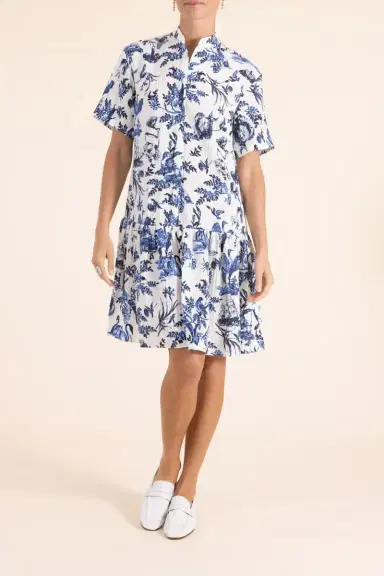 Erdem Crinkled Mini Shirt Dress | Thumbnail 2 Erdem Crinkled Mini Shirt Dress | Thumbnail 2