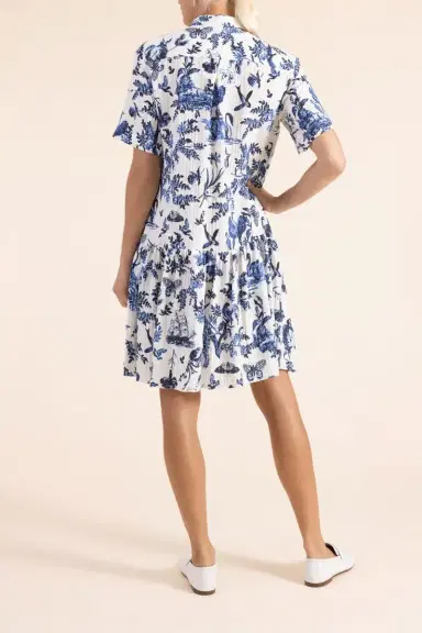 Erdem Crinkled Mini Shirt Dress | Thumbnail 4 Erdem Crinkled Mini Shirt Dress | Thumbnail 4