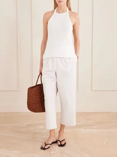 RÓHE Embroidered Cotton-poplin Wide-leg Pants | Thumbnail 2 RÓHE Embroidered Cotton-poplin Wide-leg Pants | Thumbnail 2