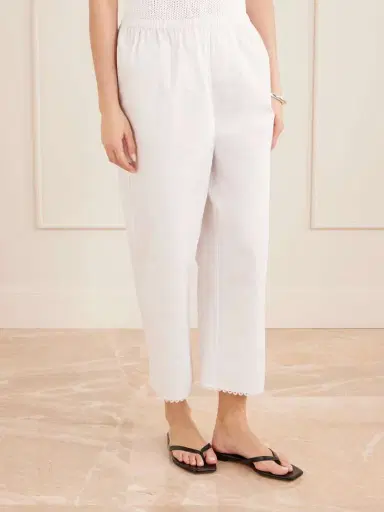 RÓHE Embroidered Cotton-poplin Wide-leg Pants | Thumbnail 3 RÓHE Embroidered Cotton-poplin Wide-leg Pants | Thumbnail 3