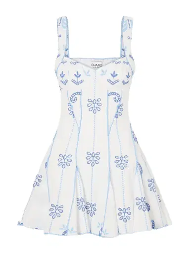 Charo Ruiz Arissa Broderie Anglaise Cotton-blend Mini Dress | Thumbnail 1 Charo Ruiz Arissa Broderie Anglaise Cotton-blend Mini Dress | Thumbnail 1
