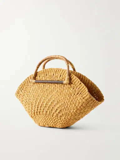 SENSI STUDIO Leather-trimmed Straw Tote | Thumbnail 4 SENSI STUDIO Leather-trimmed Straw Tote | Thumbnail 4