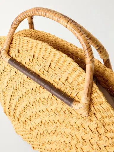 SENSI STUDIO Leather-trimmed Straw Tote | Thumbnail 5 SENSI STUDIO Leather-trimmed Straw Tote | Thumbnail 5
