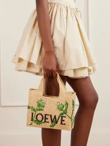 Loewe + Paula's Ibiza Small Embroidered Raffia Tote | Thumbnail 2 Loewe + Paula's Ibiza Small Embroidered Raffia Tote | Thumbnail 2