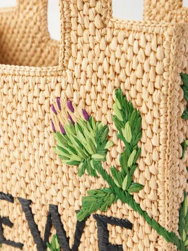 Loewe + Paula's Ibiza Small Embroidered Raffia Tote | Thumbnail 5 Loewe + Paula's Ibiza Small Embroidered Raffia Tote | Thumbnail 5
