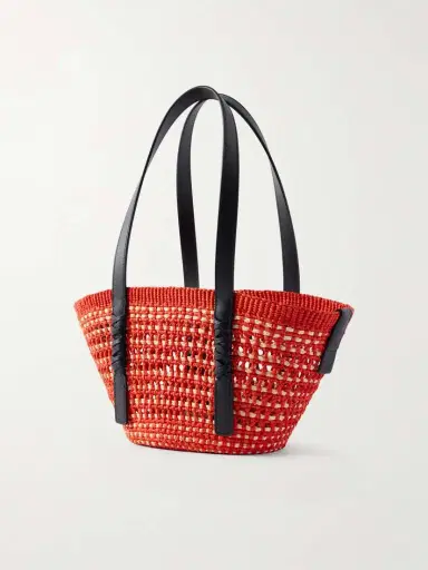 Loewe + Paula's Ibiza Braid Basket Small Leather-trimmed Raffia Shoulder Bag | Thumbnail 4 Loewe + Paula's Ibiza Braid Basket Small Leather-trimmed Raffia Shoulder Bag | Thumbnail 4
