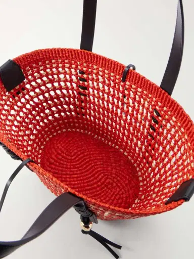 Loewe + Paula's Ibiza Braid Basket Small Leather-trimmed Raffia Shoulder Bag | Thumbnail 6 Loewe + Paula's Ibiza Braid Basket Small Leather-trimmed Raffia Shoulder Bag | Thumbnail 6