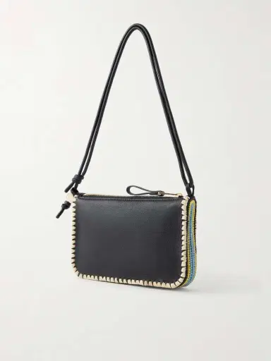 Loewe + Paula's Ibiza Rio Raffia-trimmed Leather Shoulder Bag | Thumbnail 4 Loewe + Paula's Ibiza Rio Raffia-trimmed Leather Shoulder Bag | Thumbnail 4