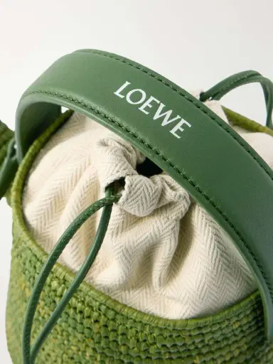 Loewe + Paula's Ibiza Watering Can Leather-trimmed Raffia Shoulder Bag | Thumbnail 5 Loewe + Paula's Ibiza Watering Can Leather-trimmed Raffia Shoulder Bag | Thumbnail 5