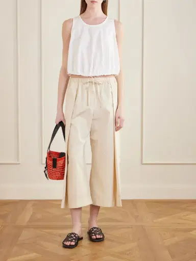 Loewe + Paula's Ibiza Anagram Appliquéd Cotton-popeline Top | Thumbnail 2 Loewe + Paula's Ibiza Anagram Appliquéd Cotton-popeline Top | Thumbnail 2