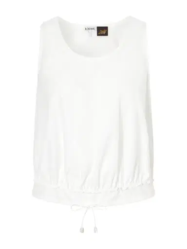 Loewe + Paula's Ibiza Anagram Appliquéd Cotton-popeline Top | Thumbnail 1 Loewe + Paula's Ibiza Anagram Appliquéd Cotton-popeline Top | Thumbnail 1