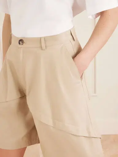 Loewe + Paula's Ibiza Paneled Cotton Gabardine Shorts | Thumbnail 5 Loewe + Paula's Ibiza Paneled Cotton Gabardine Shorts | Thumbnail 5