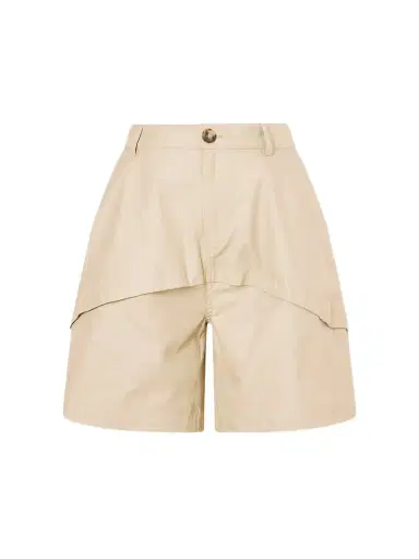 Loewe + Paula's Ibiza Paneled Cotton Gabardine Shorts | Thumbnail 1 Loewe + Paula's Ibiza Paneled Cotton Gabardine Shorts | Thumbnail 1