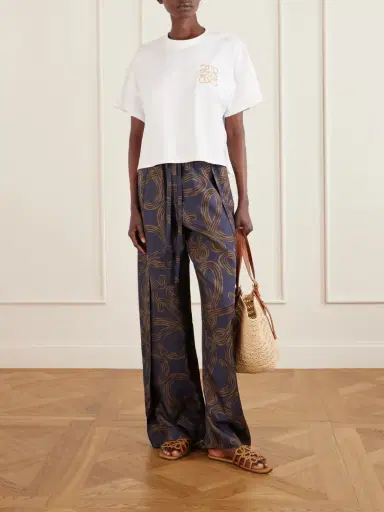 Loewe + Paula’s Ibiza Printed Mid-rise Straight-leg Silk Pants | Thumbnail 2 Loewe + Paula’s Ibiza Printed Mid-rise Straight-leg Silk Pants | Thumbnail 2