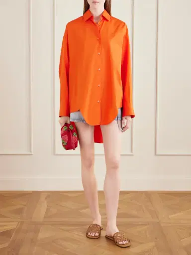 Loewe + Paula’s Ibiza Anagram Embroidered Cotton Shirt | Thumbnail 2 Loewe + Paula’s Ibiza Anagram Embroidered Cotton Shirt | Thumbnail 2