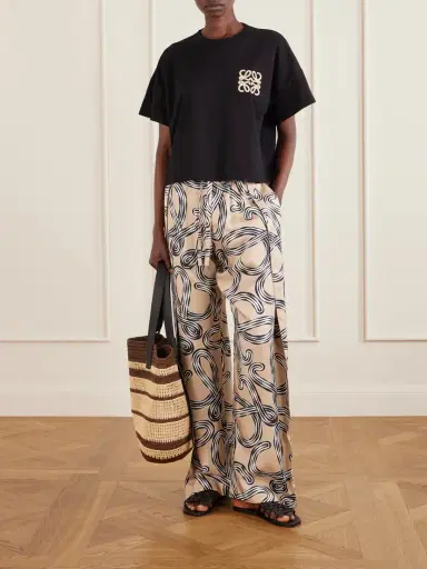 Loewe + Paula’s Ibiza Anagram Embroidered Cotton-jersey T-shirt | Thumbnail 2 Loewe + Paula’s Ibiza Anagram Embroidered Cotton-jersey T-shirt | Thumbnail 2