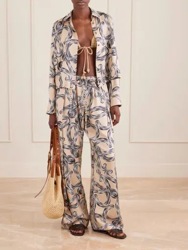 Loewe + Paula’s Ibiza Printed Mid-rise Straight-leg Silk Pants | Thumbnail 2 Loewe + Paula’s Ibiza Printed Mid-rise Straight-leg Silk Pants | Thumbnail 2